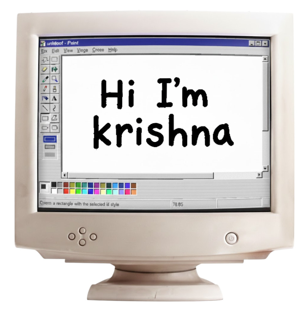 Retro desktop illustration